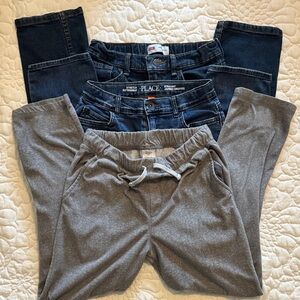 3 pairs boys jeans & sweat pants